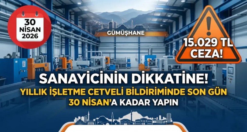 Gümüşhane Sanayicisine Kritik ’30 Nisan’ Hatırlatması