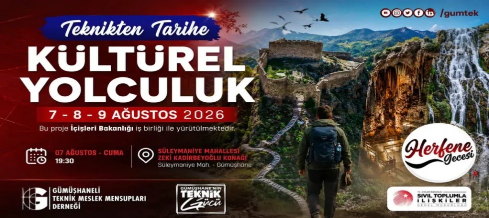 40 Kişilik Mimar ve Mühendis Ekibi Gümüşhane’ye Geliyor: Süleymaniye’de Herfene Gecesi Düzenlenecek
