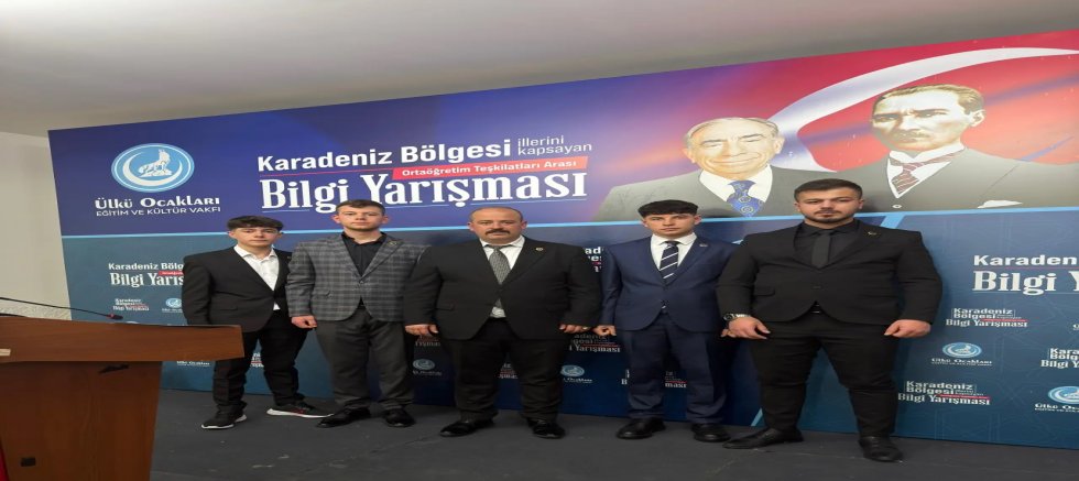 Gümüşhane Ülkü Ocakları Bölge Yarışmasında dereceye girdi
