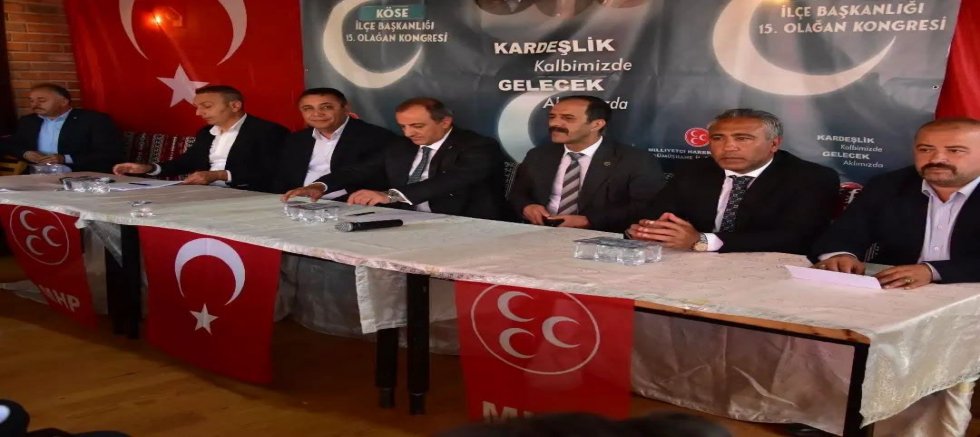 MHP Köse İlçe Teşkilatı 15. Olağan Kongresini Gerçekleştirdi