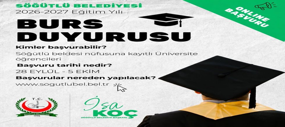 Söğütlü Belde Belediyesinden Öğrencilere Burs Başvurusu