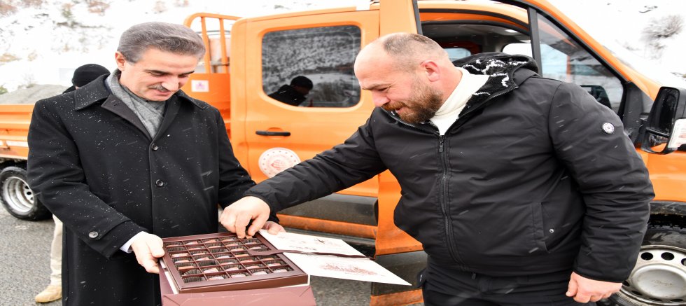 Vali Baruş, Karayollarındaki kış tedbirlerini yerinde denetledi
