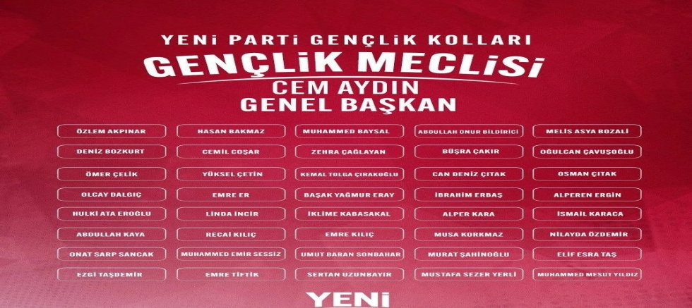 Yeni Parti Gençlik Meclisi’ne giren Gümüşhaneli Emre Er: 