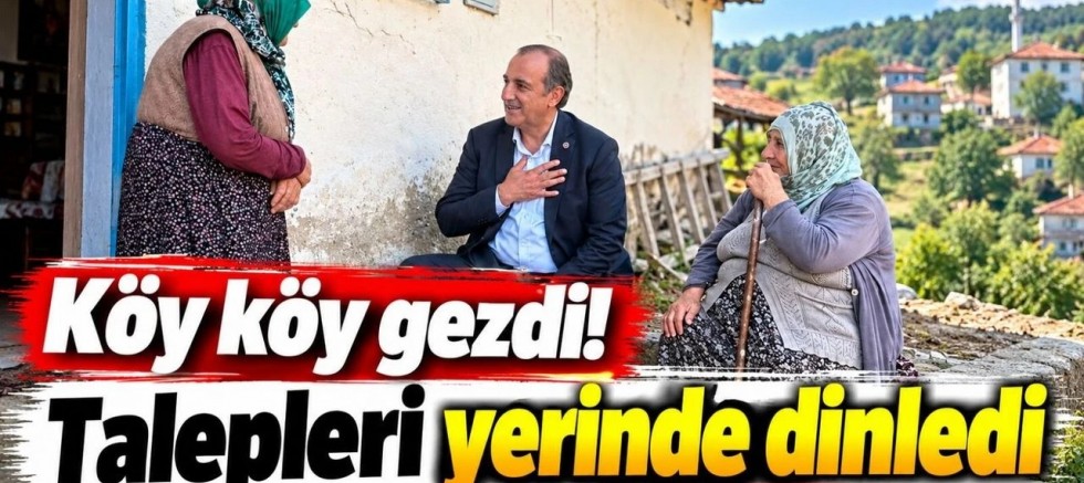 Musa Küçük Torul'da sahaya indi: Köy köy gezerek vatandaşları dinledi