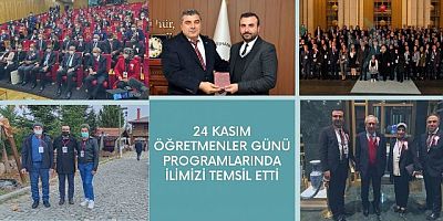 24 Kasım Öğretmenler Gününde  İlimizi Temsil Ettiler.