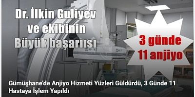  3 Günde 11 Hastaya İşlem Yapıldı