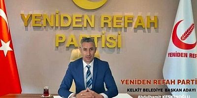 Abdulhamit Keskinoğlu Yeniden Refah Partisi Kelkit İlçe Başkanlığı için Ankara'ya çağrıldı.