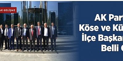 AK Parti’de Köse ve Kürtün İlçe Başkanları Belli Oldu