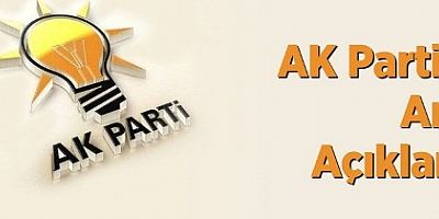 AK Parti’den Anjiyo Açıklaması