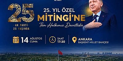 AK Parti Gümüşhane İl Başkanı Erdoğdu’dan 25. Yıl Mitingine davet