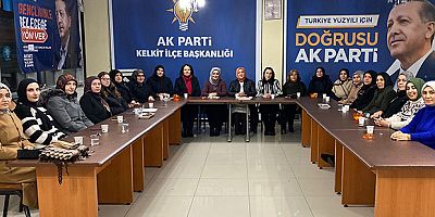 AK PARTi KELKiT KADIN KOLLARI BAŞKANLIĞI'NDA BAYRAK DEĞiŞiMi