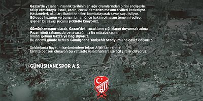 Artvin maçının gelirleri Gazze’ye