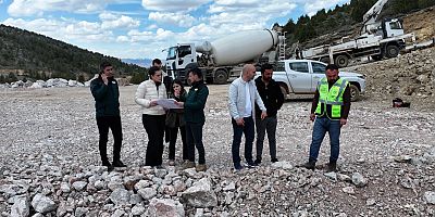 Aşut Göleti’nde çalışmalar devam ediyor.
