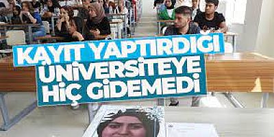 AYŞE'NİN GİDEMEDİĞİ ÜNİVERSİTEDEKİ SIRASI BOŞ KALDI