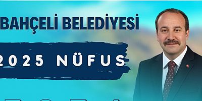 Bahçeli Belde Nüfusu 5 Bin 834 Olarak Açıklandı