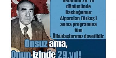 Başbuğ Alparslan Türkeş Vefatının 29. Yılında Gümüşhane’de Törenlerle Anılacak