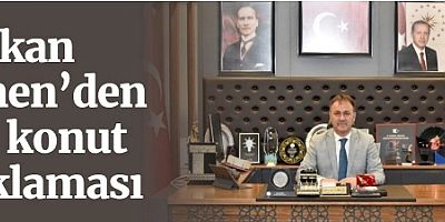 Başkan Çimen’den 357 Konut Açıklaması