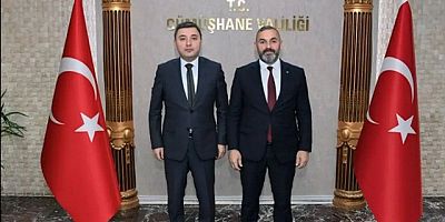 Başkan Hamza Bilgi Vali Alper Tanrıseveri ziyaret eti.