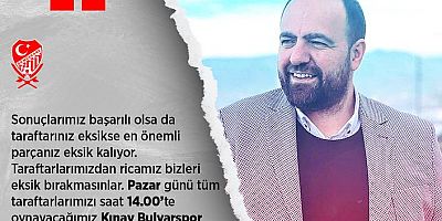 Başkan Yakut: Artık Taraftarımızı Yanımızda Görmek İstiyoruz