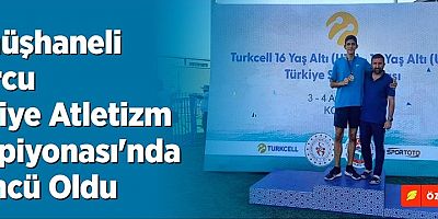 BATURALP BOSTAN Türkiye Atletizm Şampiyonası'nda üçüncü oldu