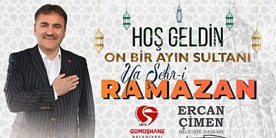 BELEDİYE BAŞKANI ERCAN ÇİMEN’İN RAMAZAN AYI MESAJI