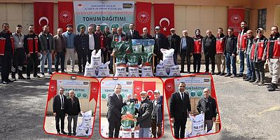 Çiftçilere Yem Bitkisi ve Arı Otu Tohumu Desteği Sağlandı