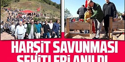 Cumhuriyet'in 100. yılında Harşit Savunması şehitleri anıldı