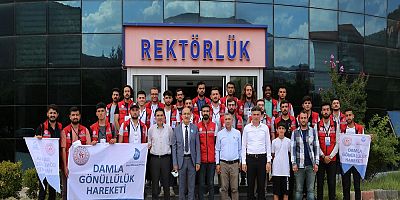 Damla Gönüllük Hareketi’nden Rektör Zeybek