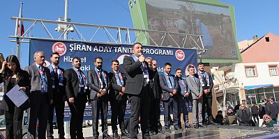 Demokrat Parti Şiran’da adaylarını tanıttı