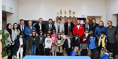 Denetimli Serbestlik Müdürlüğünden köy okuluna anlamlı destek