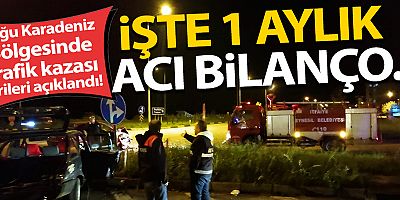 Doğu Karadeniz Bölgesinde Trafik kazası verileri açıklandı!