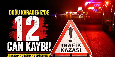 Doğu Karadeniz'de 12 Can Kaybı! Trabzon, Giresun, Gümüşhane Listede