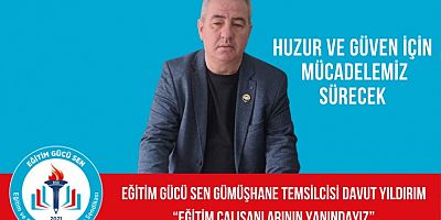 Eğitim Gücü Sen’den Hak, Huzur ve Güven Vurgusu