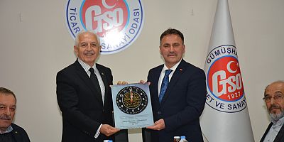 ERCAN ÇİMEN GÜMÜŞHANE TİCARET VE SANAYİ ODASINI ZİYARET ETTİ.