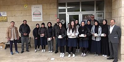 Gazze’ye duyarlılık gösteren Kelkitli öğrencilere anlamlı hediye