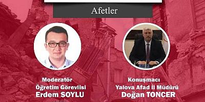 Geçmişten Günümüze Afetler’ Programı Başlıyor