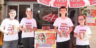 Gönüllü çocuklar Yunus Emre için 3 günde 10 bin TL Topladı