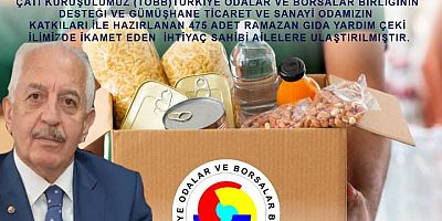 GTSO’ dan 475 Aileye Ramazan Desteği