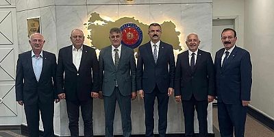 GTSO HEYETİNDEN MİLLİ GÜVENLİK KURULU GENEL SEKRETERİ OKAY MEMİŞ’E ZİYARET