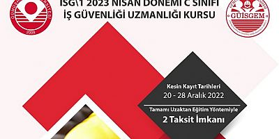 GÜİSGEM’de İş Güvenliği Uzmanlığı Kursu açılacak