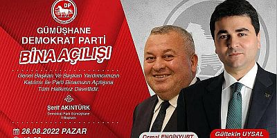 Gültekin Uysal Pazar Günün Gümüşhane’de