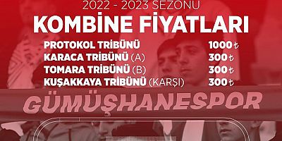 Gümüş’ün kombine kartları satışta