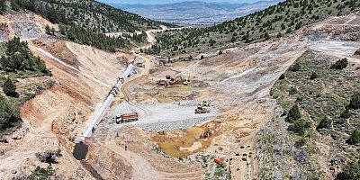 GÜMÜŞHANE AŞUT GÖLETİ İNŞAATINDA ÇALIŞMALAR DEVAM EDİYOR
