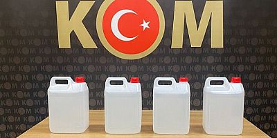 Gümüşhane’de 20 litre etil alkol ele geçirildi