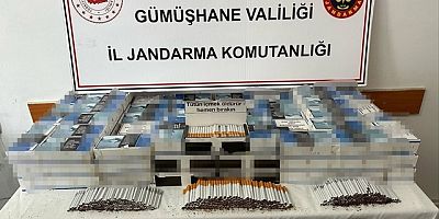 Gümüşhane'de 22 bin makaron ele geçirildi