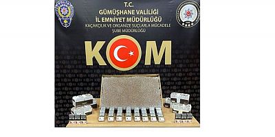 Gümüşhane’de 6 bin 400 adet makaron ele geçirildi