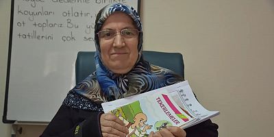 Gümüşhane’de 70 yaşındaki Hatun Altıntaş okuma yazma öğrendi