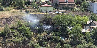 Gümüşhane’de bahçede yakılan ateş yangına neden oldu