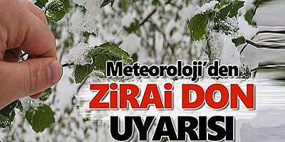 Gümüşhane'de Çiftçilere Zirai Don Uyarısı
