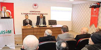 Gümüşhane’de Devlet destekli Tarım Sigortaları Anlatıldı